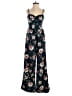 B.O.G Collective 100% Polyester Floral Blue Jumpsuit Size XS - photo 1