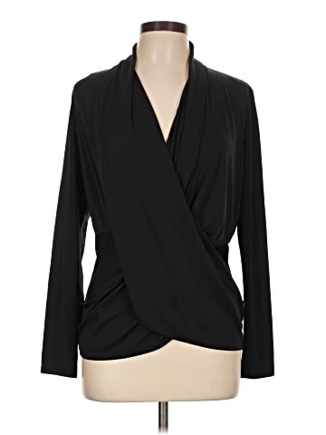 Nicole Miller Artelier Long Sleeve Polo (view 1)
