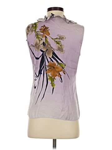 Elie Tahari Sleeveless Silk Top (view 2)