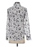 Banana Republic Print Silver Long Sleeve Blouse Size XS - photo 2