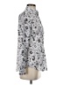 Banana Republic Print Silver Long Sleeve Blouse Size XS - photo 4