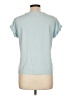Max Studio Blue Short Sleeve T-Shirt Size L - photo 2