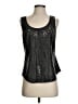 Hinge 100% Leather Black Sleeveless Top Size S - photo 1