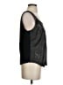 Hinge 100% Leather Black Sleeveless Top Size S - photo 4