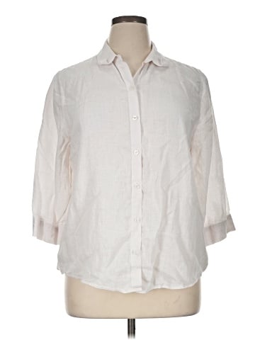 Chico's 3/4 Sleeve Button-Down Shirt (view 1)
