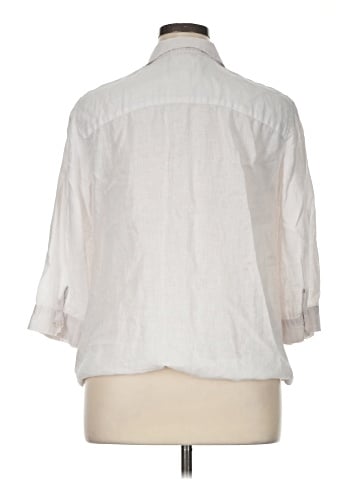Chico's 3/4 Sleeve Button-Down Shirt (view 2)