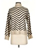 MNG Chevron-herringbone Ivory Turtleneck Sweater Size S - photo 1
