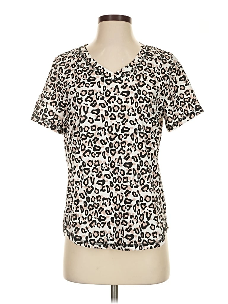 Pre-owned Ekouaer Short Sleeve T-shirt In Ivory