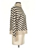 MNG Chevron-herringbone Ivory Turtleneck Sweater Size S - photo 4
