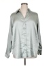 H&M Metallic Silver Long Sleeve Blouse Size XL - photo 1