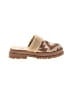 Jessica Simpson Chevron-herringbone Brown Mule/Clog Size 9 1/2 - photo 1