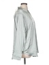 H&M Metallic Silver Long Sleeve Blouse Size XL - photo 4