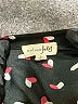 Maison Jules 100% Polyester Hearts Black 3/4 Sleeve Blouse Size L - photo 7