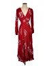 Gap 100% Rayon Floral Red Casual Dress Size XS - photo 1