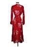 Gap 100% Rayon Floral Red Casual Dress Size XS - photo 2