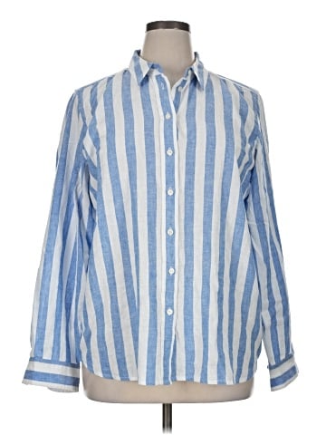 J.Crew Factory Store Long Sleeve Button-Down Shirt (view 1)