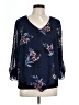 Alyx 100% Polyester Blue 3/4 Sleeve Blouse Size L - photo 1