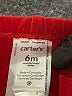 Carter's 100% Cotton Red Casual Pants 3-6 MO / 6 MO - photo 3