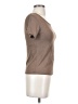 En Creme Brown Short Sleeve Top Size S - photo 4