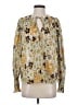 Rebecca Taylor 100% Polyester Yellow Long Sleeve Blouse Size S - photo 1
