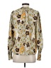 Rebecca Taylor 100% Polyester Yellow Long Sleeve Blouse Size S - photo 2