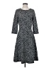 Lands' End Polka Dots Black Casual Dress Size S - photo 1