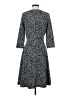 Lands' End Polka Dots Black Casual Dress Size S - photo 2