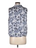 Eclair 100% Polyester Blue Sleeveless Blouse Size M - photo 2