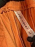 Banjara Solid Orange Linen Pants Size L - photo 7