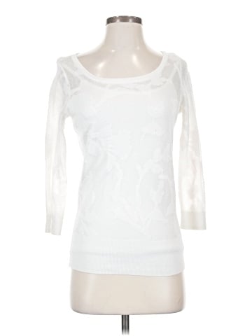 White House Black Market 3/4 Sleeve T-Shirt (view 1)