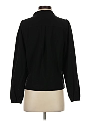 Aqua Long Sleeve Blouse (view 2)