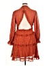 Unbranded Stars Orange Cocktail Dress Size XL - photo 2