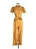 Boyish Solid Gold Yellow Jumpsuit Size S - photo 1
