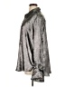 Karen Millen 100% Polyester Metallic Silver Long Sleeve Blouse Size 16 - photo 5