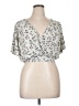 Orange Kiss Ivory Short Sleeve Blouse Size XL - photo 1