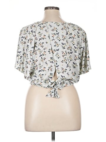 Orange Kiss Short Sleeve Blouse (view 2)