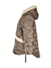 Gap 100% Polyester Argyle Brown Gray Snow Jacket Size XL - photo 5