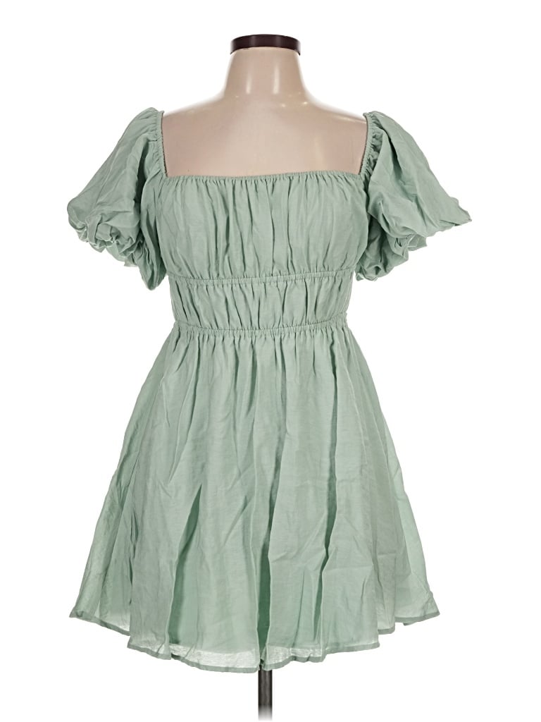 Pre-owned Cotton Candy La Casual Dress In Green