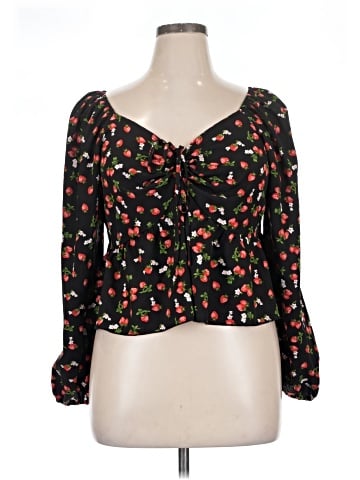 Shein Curve 3/4 Sleeve Blouse (view 1)