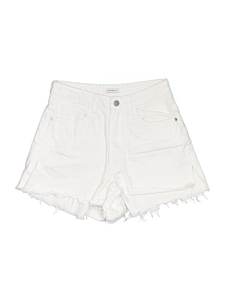 Pre-owned Weworewhat Denim Shorts In White