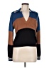 7 For All Mankind Color Block Blue Pullover Sweater Size M (estimated) - photo 1