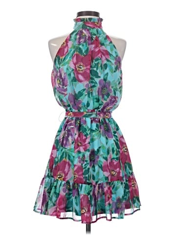 Aqua Cocktail Dress (view 1)