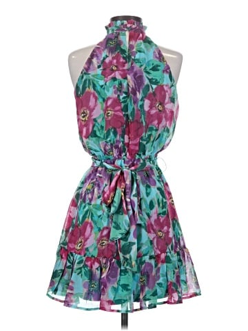 Aqua Cocktail Dress (view 2)