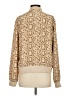Equipment 100% Silk Animal Print Gold Jacket Size S - photo 2