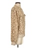 Equipment 100% Silk Animal Print Gold Jacket Size S - photo 4