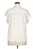 Alexander Jordan 100% Rayon Stars Ivory Short Sleeve Blouse Size XL - photo 2