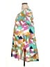 Joy Joy 100% Polyester Print Green Casual Dress Size XL - photo 5