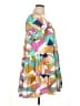 Joy Joy 100% Polyester Print Green Casual Dress Size XL - photo 4