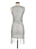 Venus 100% Polyester Silver Cocktail Dress Size S - photo 2
