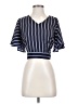 Japna 100% Polyester Blue Short Sleeve Blouse Size S - photo 1